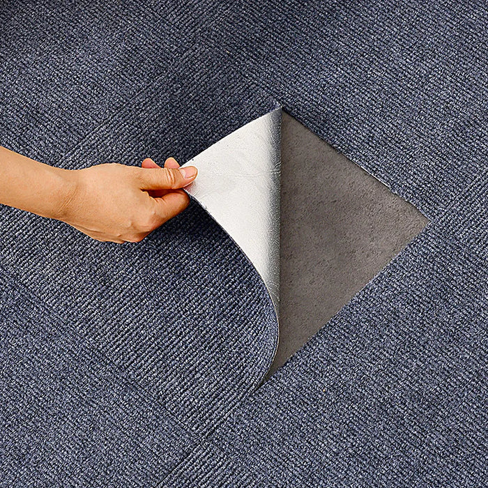 Anyhouz 10pcs Vinyl Tile Self Adhesive DIY Shell White with Crack Pattern Waterproof Floor 3D Wallpaper