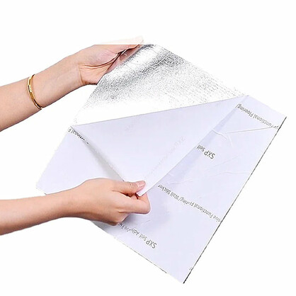 Anyhouz 10pcs Vinyl Tile Self Adhesive DIY Shell White with Crack Pattern Waterproof Floor 3D Wallpaper