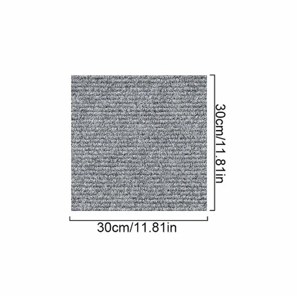 Anyhouz 10pcs Vinyl Tile Self Adhesive DIY Shell White with Crack Pattern Waterproof Floor 3D Wallpaper