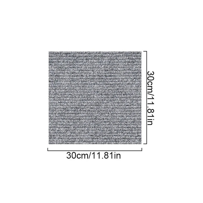 Anyhouz 10pcs Vinyl Tile Self Adhesive DIY Shell White with Crack Pattern Waterproof Floor 3D Wallpaper