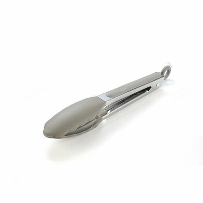 Anygleam Tong Stainless Steel Small Khaki Handle Clip Heat Resistant Cooking Baking Salad Steak Kitchen Gadget