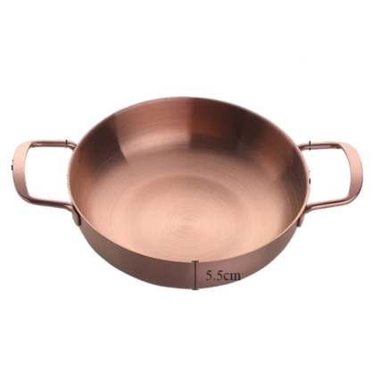 Anygleam Stock Pot Rosegold-L Stainless Steel HotPot Without Lid Single-Layer Cooking Soup Noodle Sea Food Home Kitchen Restaurant Tools