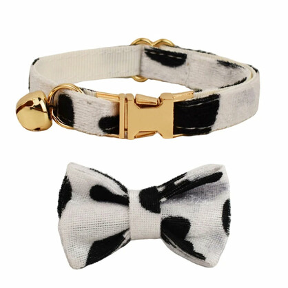 AnyWags Cat Collar Spotted Bow Small with Safety Buckle, Bell, and Durable Strap Stylish and Comfortable Pet Accessory