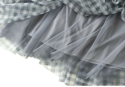 WILLA Gingham Tulle skirt