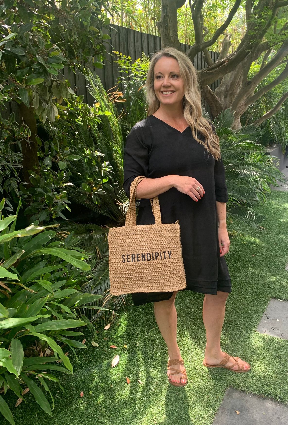 'SERENDIPITY' Seagrass Tote bag