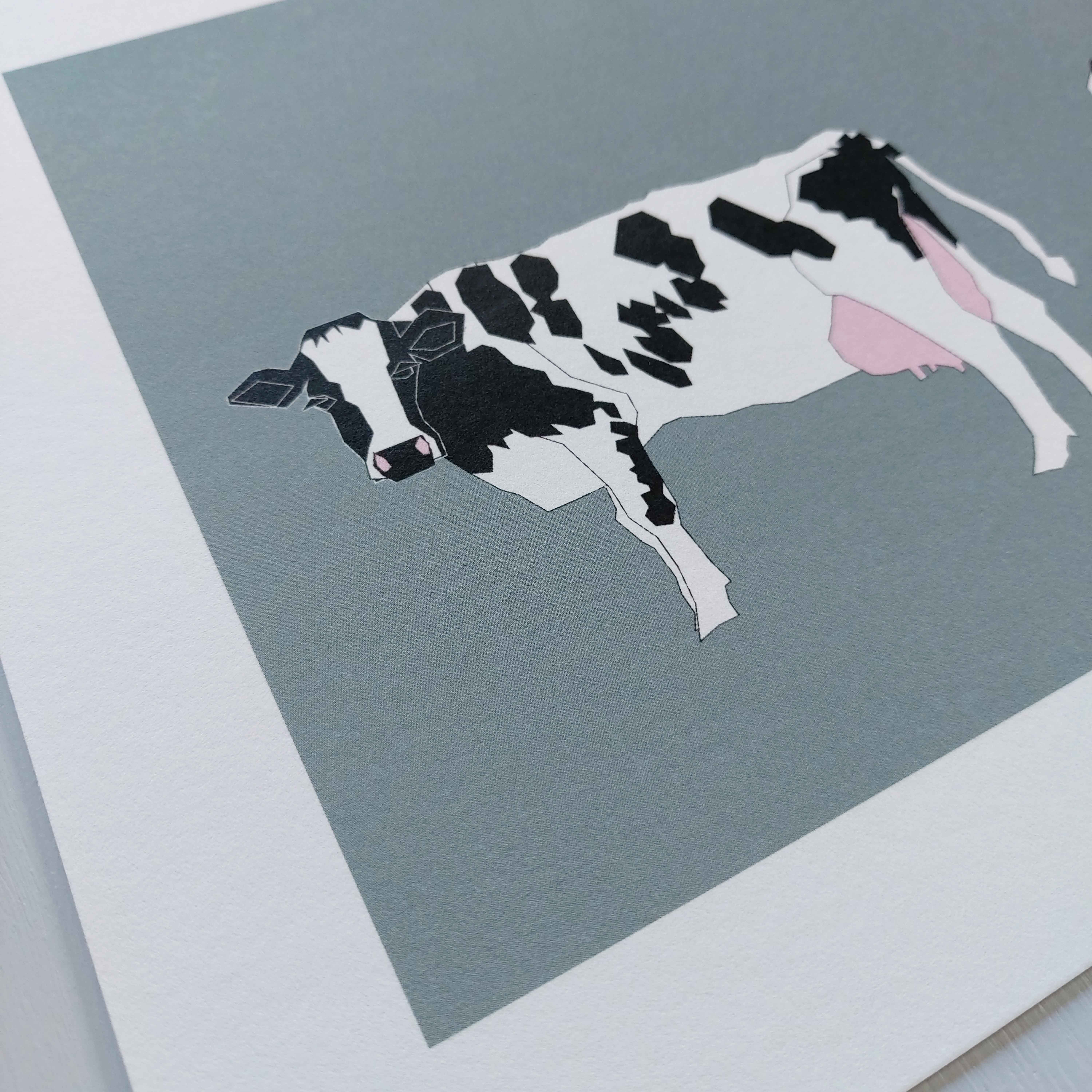 Dairy Cows A4 Art Print