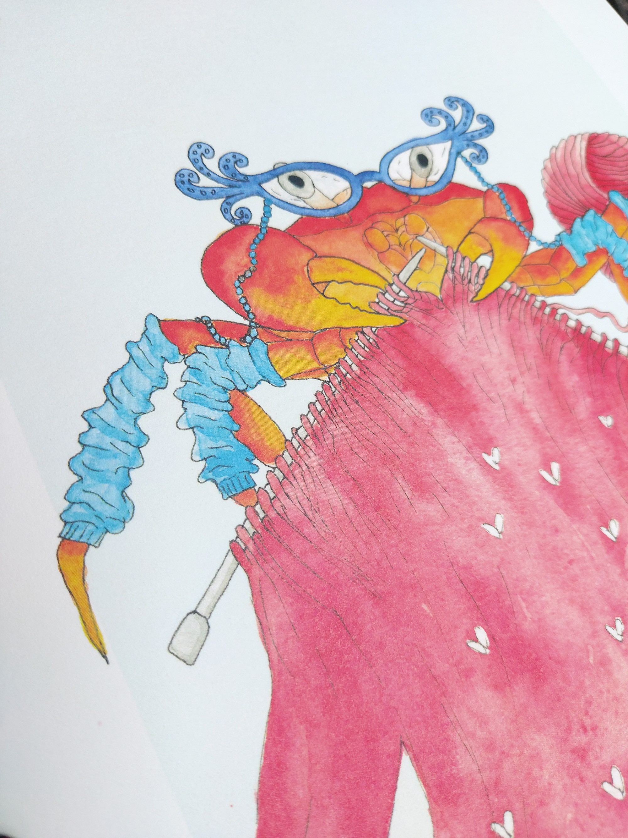 Cathy the Crab A4 Art Print