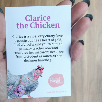 Clarice the Chicken A4 Art Print