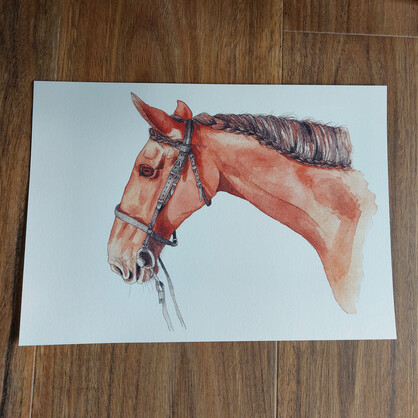 Theo Horse A4 Art Print