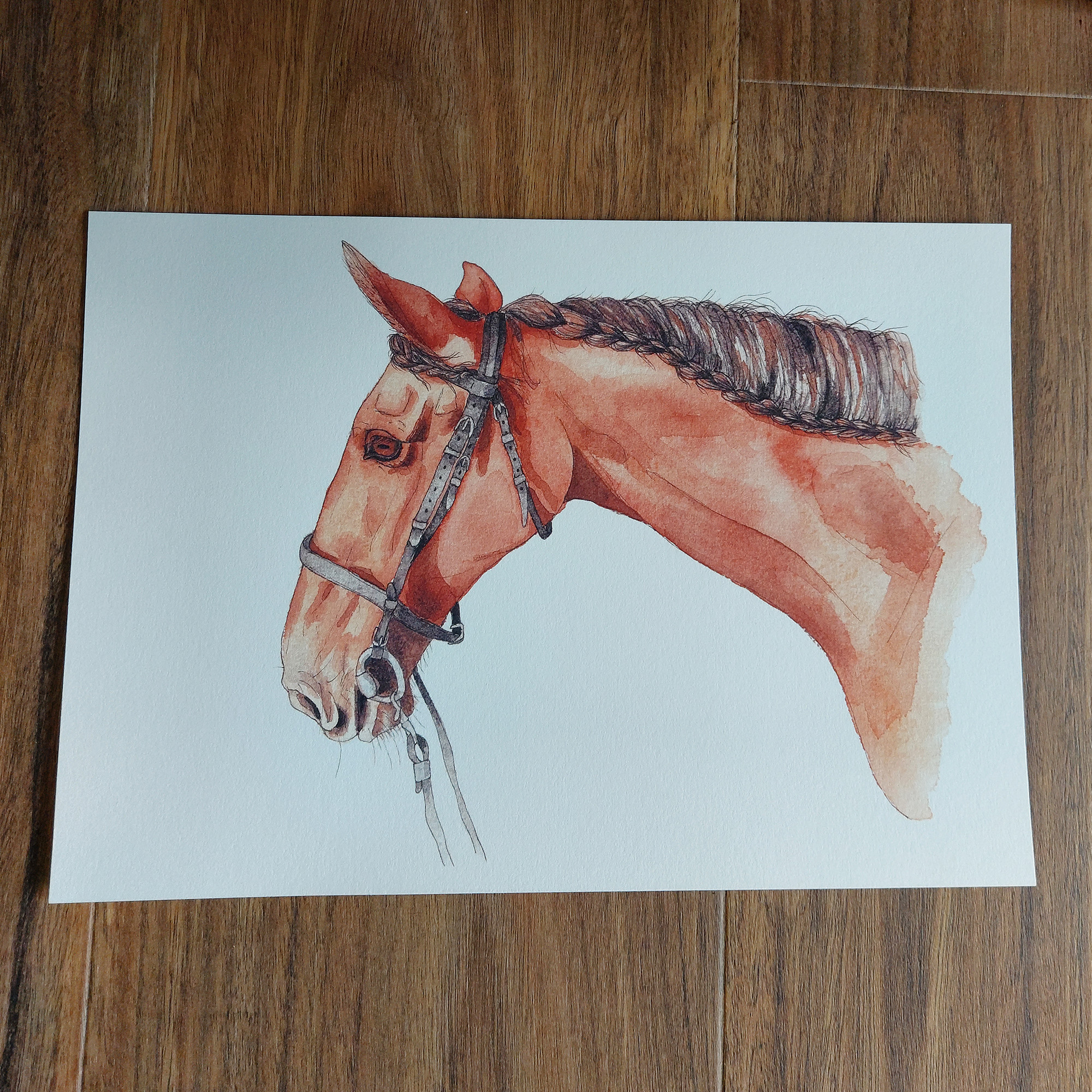 Theo Horse A4 Art Print