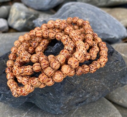 Natural Coconut Palmwood  Bella Five Strand Wooden Bracelet