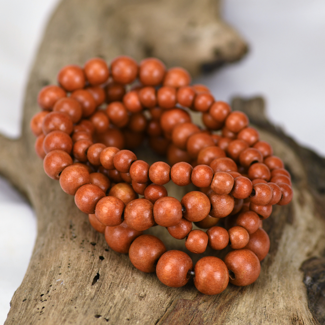 Suede Bella 5 Strand Wooden Bracelet Cluster