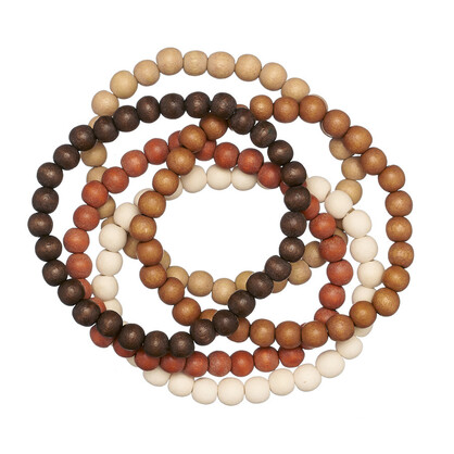 Naturals Kirra 5 Strand Wooden Bracelet Cluster
