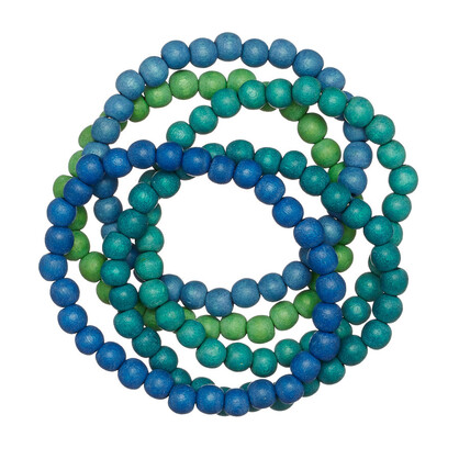 Seaspray Kirra 5 Strand Wooden Bracelet Cluster