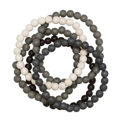 Silhouette Kirra 5 Strand Wooden Bracelet Cluster