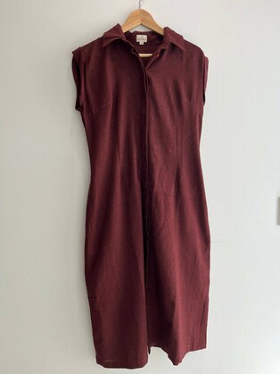 Red Vino Shirt Dress