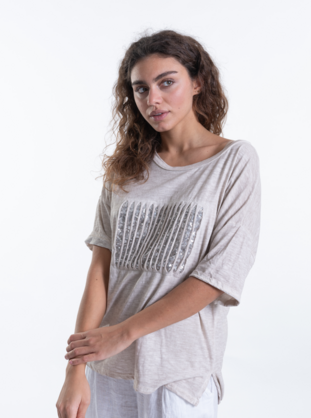 Italian Linen Sparkle Tee