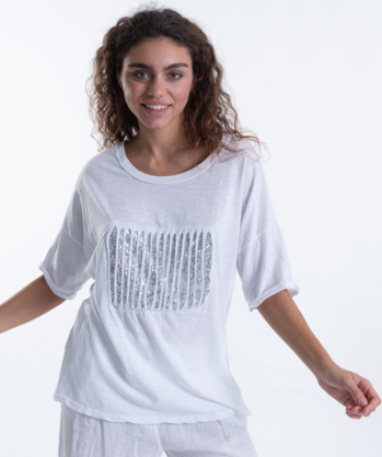 Italian Linen Sparkle Tee