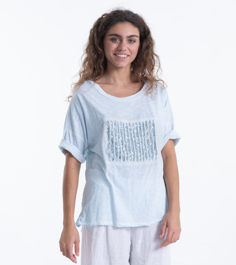 Italian Linen Sparkle Tee