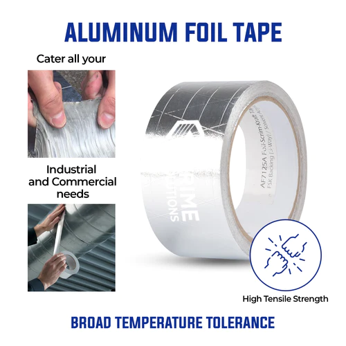 Waterproof Silver Square Aluminum Foil Adhesive Sealing Tape