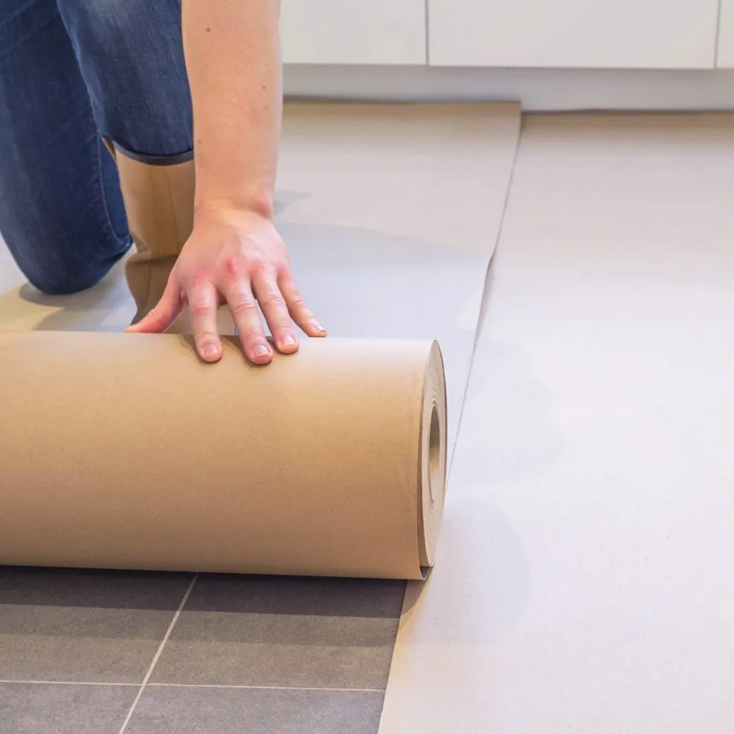 Waterproof Temporary Floor Protection Paper Board Fiberboard Roll, 1m x 30m