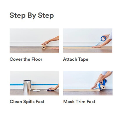 Waterproof Temporary Floor Protection Paper Board Fiberboard Roll, 1m x 30m