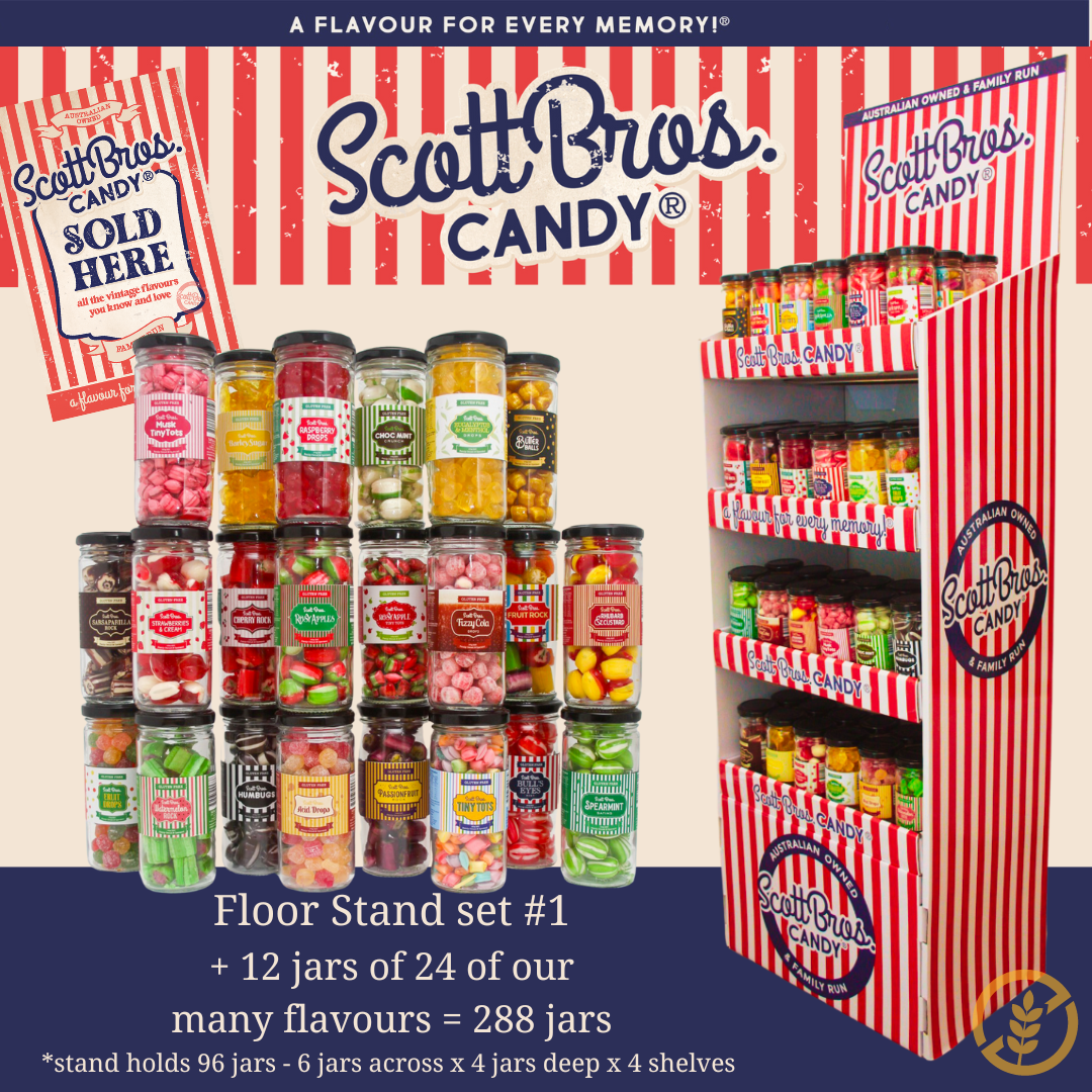 24 Flavours Floor Stand = 288 jars