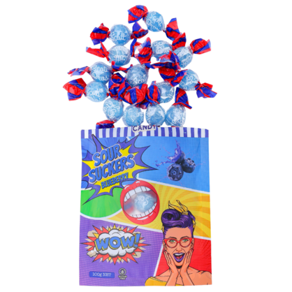 SOUR SUCKERS on Floor Stand - 6 Flavours / 144 Bags