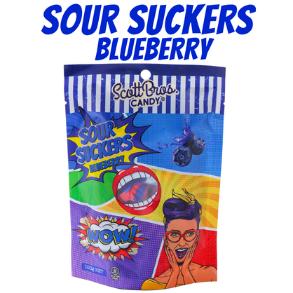 SOUR SUCKERS - 4 Flavours / 48 Bags
