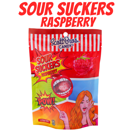 SOUR SUCKERS - 4 Flavours / 48 Bags