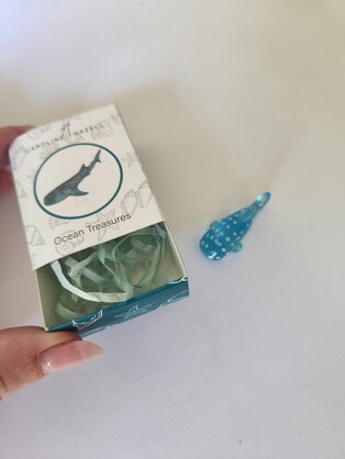 Ocean Treasure Whaleshark Luck Charm Blue