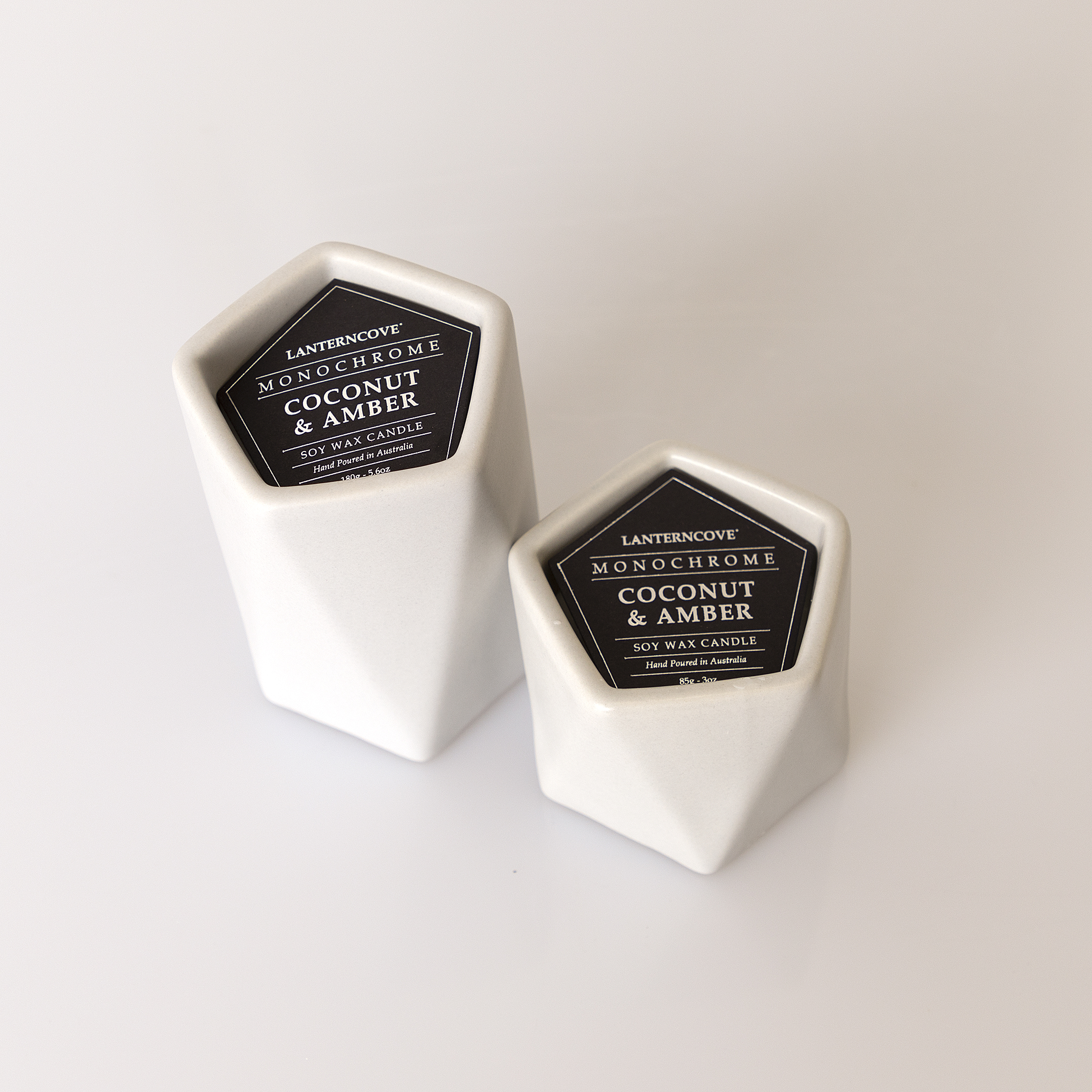 Monochrome 5.6oz Candle Coconut & Amber