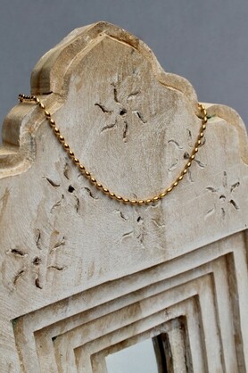 OVAL BALL CHAIN NECKLACE