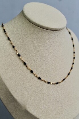 ENAMEL CHAIN NECKLACE - 4 COLORS