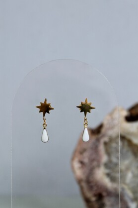 STAR STUDS - ENAMEL DROP - 3 COLORS
