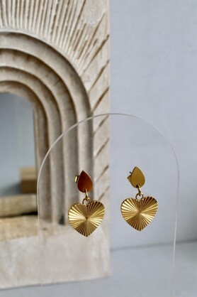 DROP STUDS - DECO HEART