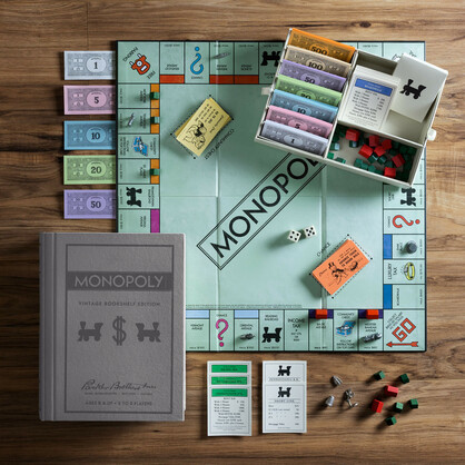Monopoly Linen Book Board Game