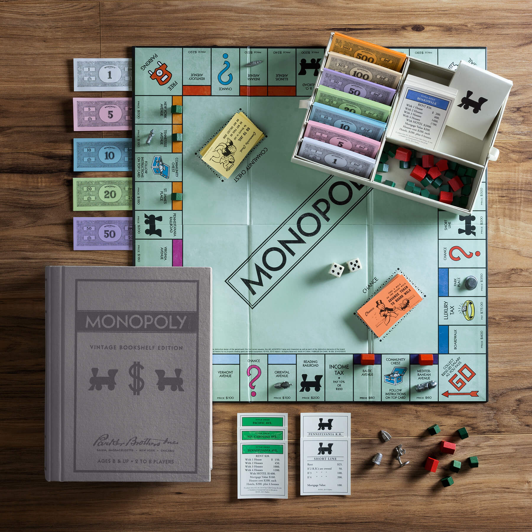 Monopoly Linen Book Board Game