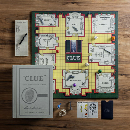 Clue Linen Book Vintage Board Game