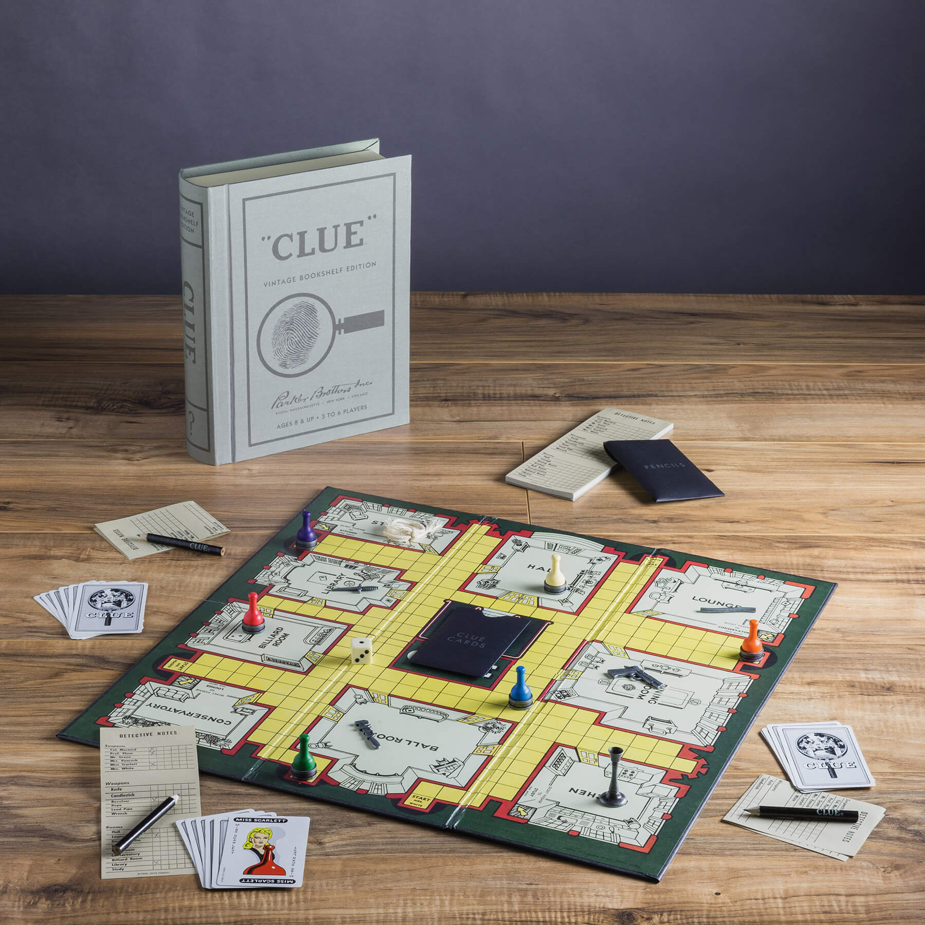 Clue Linen Book Vintage Board Game