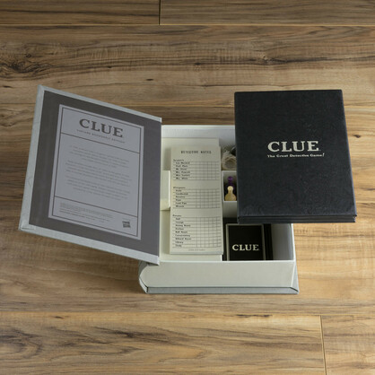 Clue Linen Book Vintage Board Game