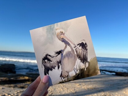 Pelican Greeting Card