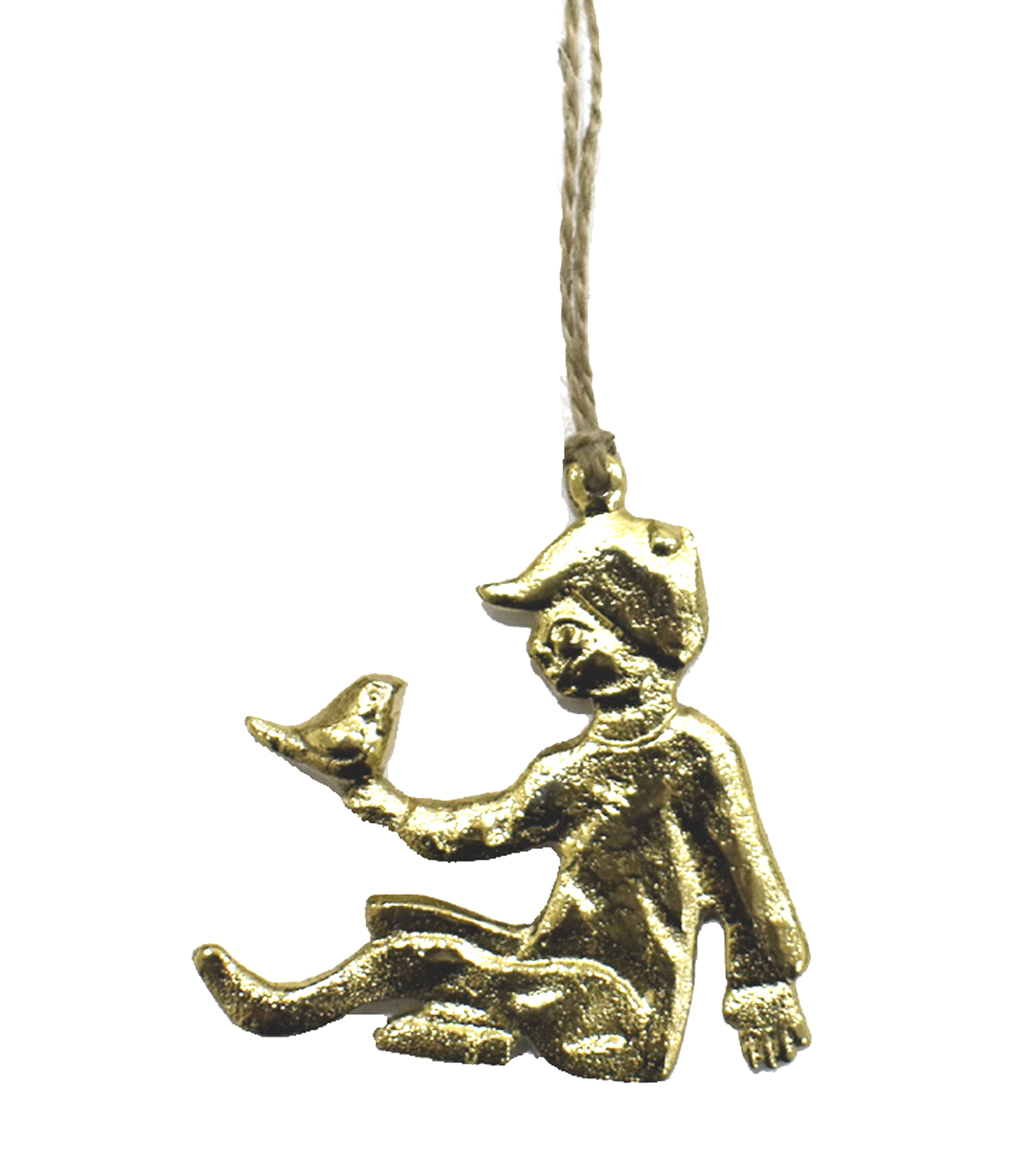 Wholesale 10 cm brass boy with bird - Status Collections - Fieldfolio