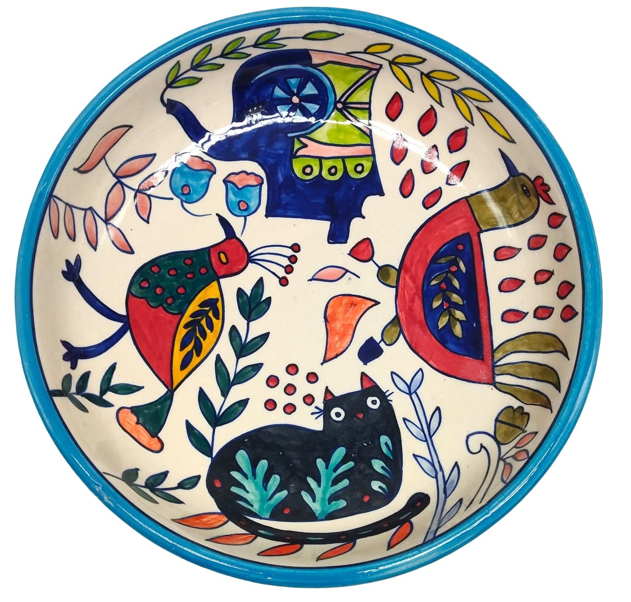 Wholesale Salad bowl with animal design 28x7 cm - Status Collections ...