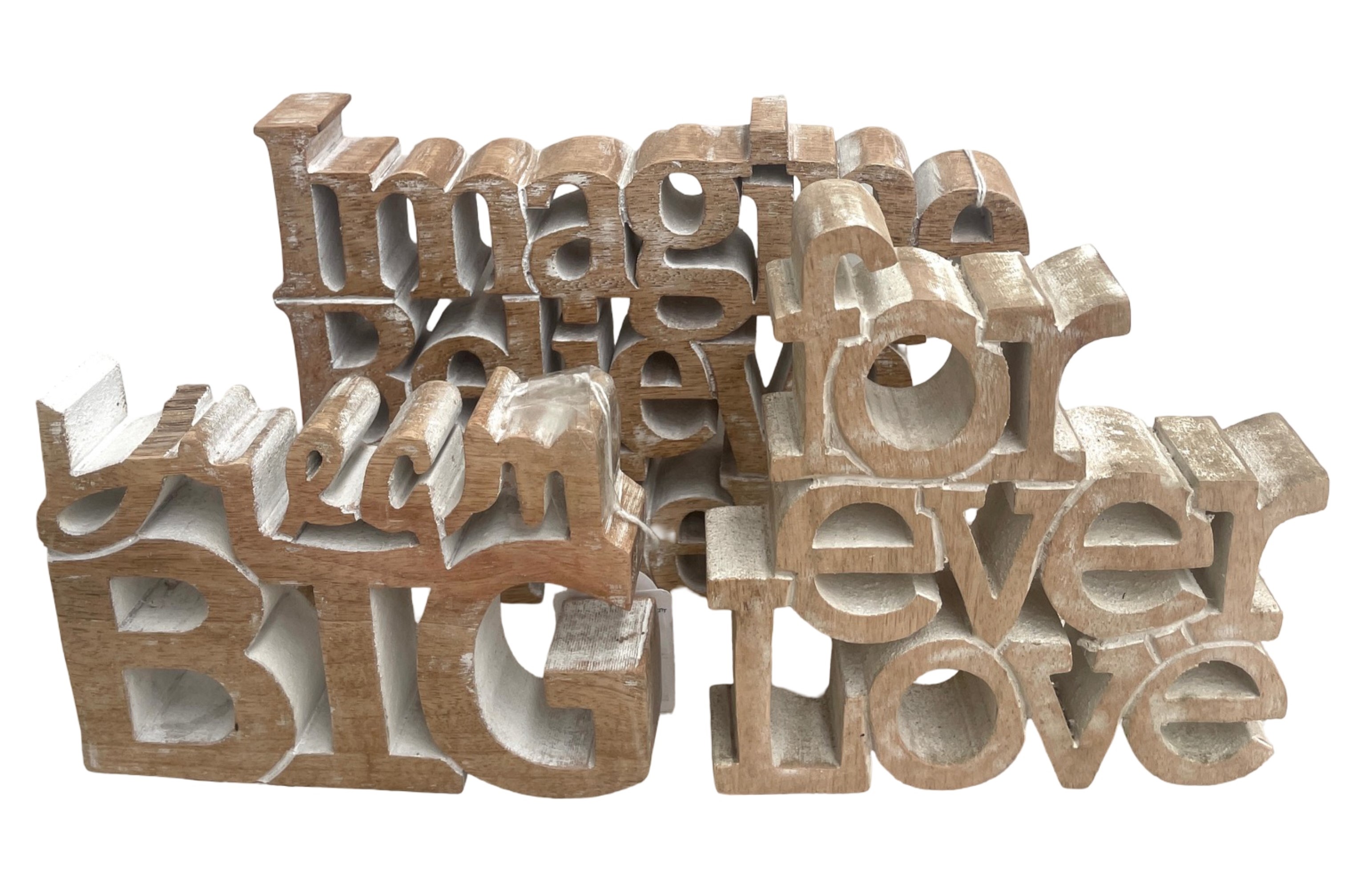 9 Assorted wood messages ($6.00 each)