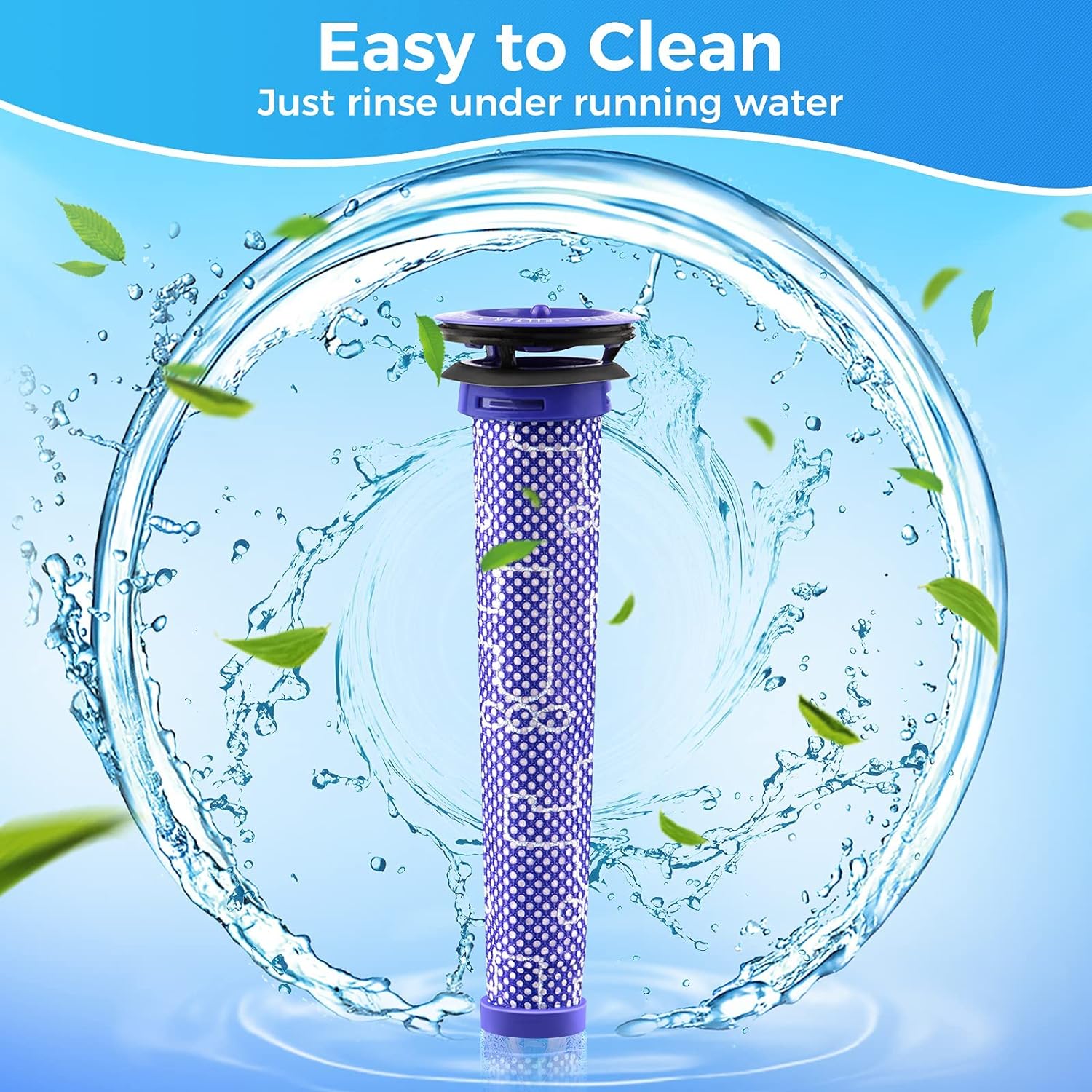 3 x Filters for DYSON V6, V7, V8, DC58, DC59, DC61, DC62 stickvac