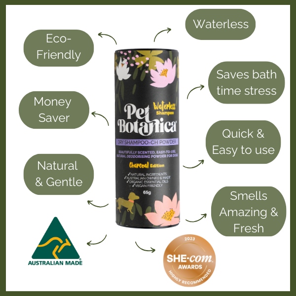 DRY SHAMPOO FOR DOGS - WITH CHARCOAL
