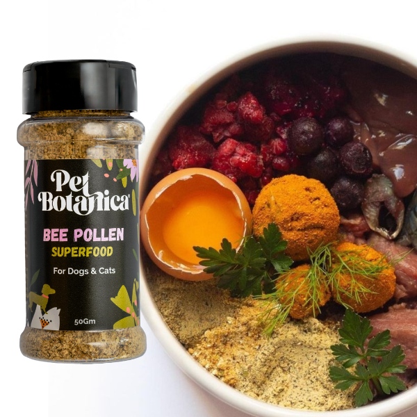 BEE POLLEN MEAL TOPPER FOR DOGS AND CATS