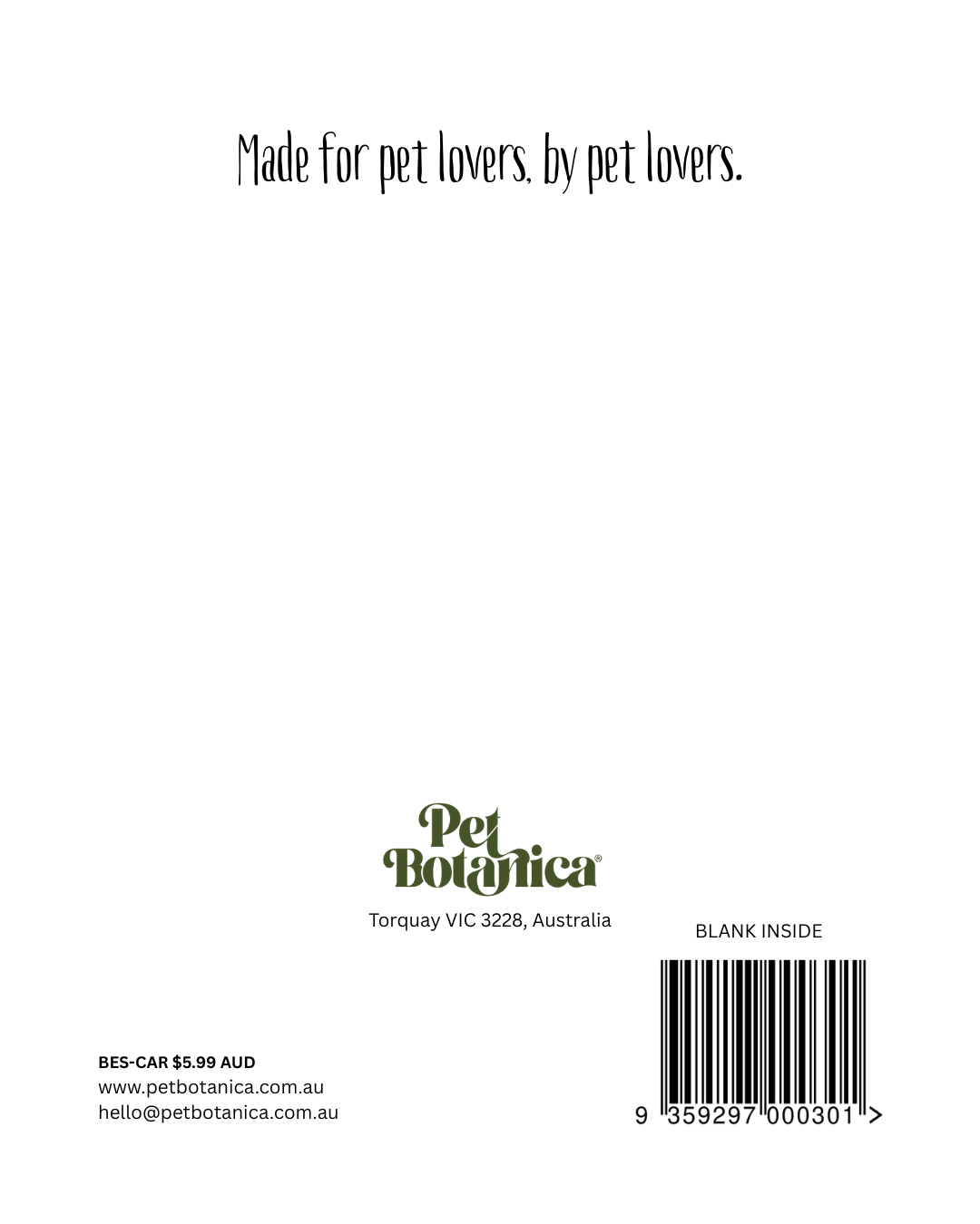FATHER'S DAY GREETING CARD FOR DOG DAD | FATHERS DAY CARD FROM THE DOG | GREETING CARD