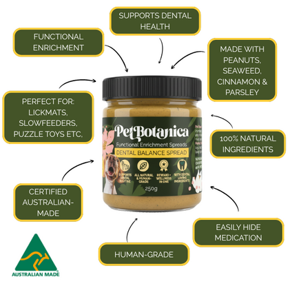 Dental Balance Spread | Dog Dental Support - Functional Enrichment Spread made in Australia with Human grade Ingredients